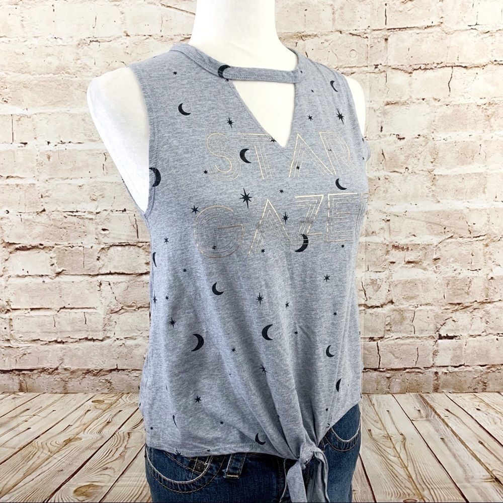Modern Lux sleeveless celestial graphic tee